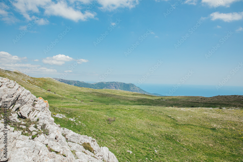 Fototapeta premium beautiful nature, mountains, hiking, traveling, tourism