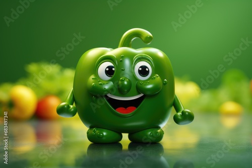 Adorable & Cute Bell Peppers Playful Vegetable Character Toy Brings Happiness