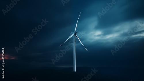wind turbine isolated . copy space © ALL YOU NEED studio