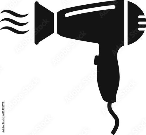Hair dryer vector icon