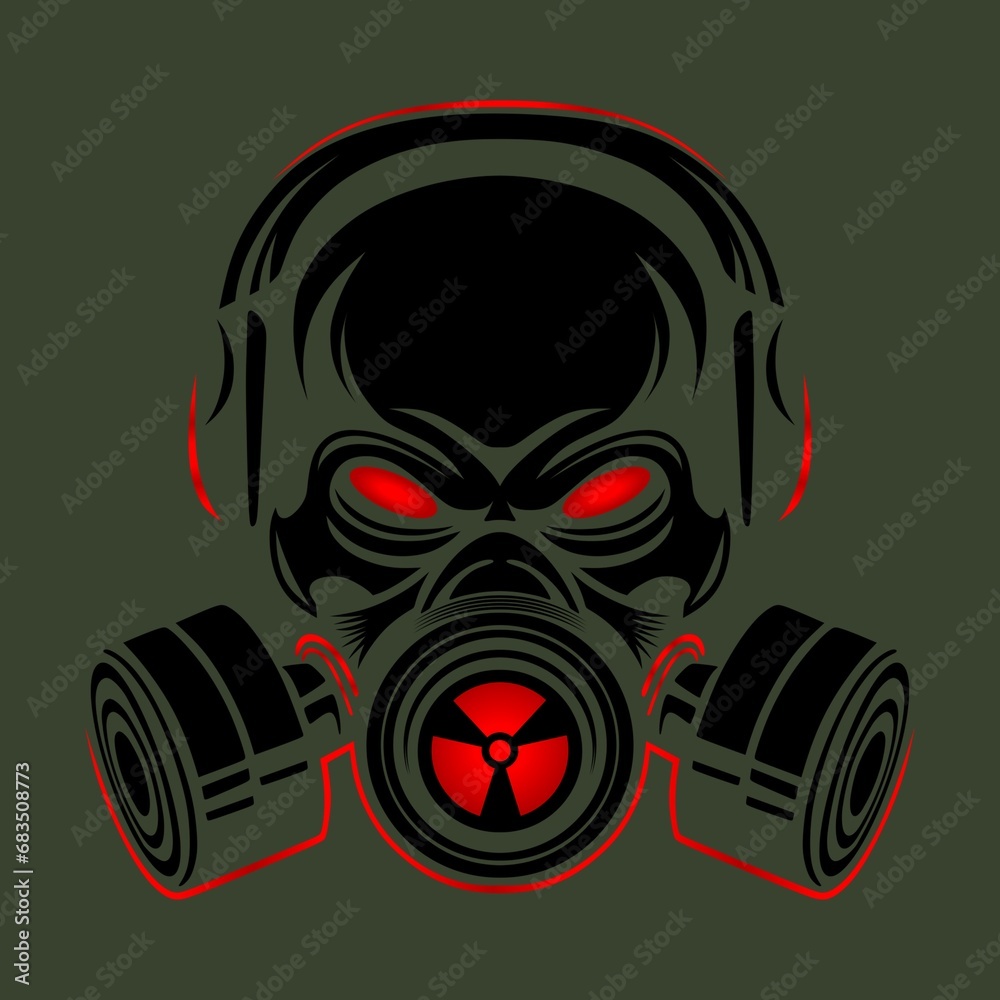 gas mask illustration