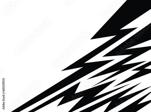 Minimalist background with jagged zigzag pattern and some copy space area