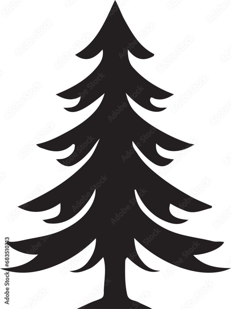 Christmas tree vector on transparent background Christmas tree vector on transparent background