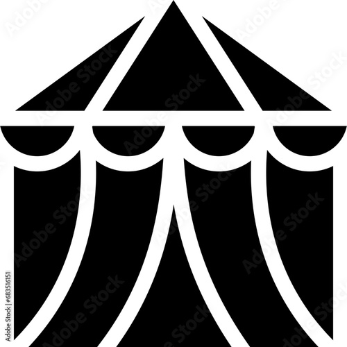 Circus tent Icon.