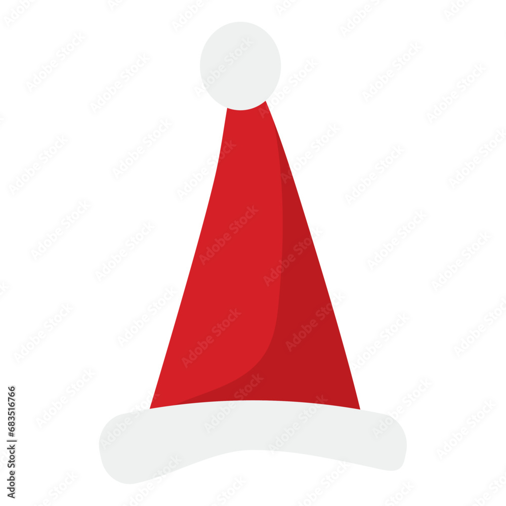 Isolated christmas hat icon Vector Isolated christmas hat icon Vector