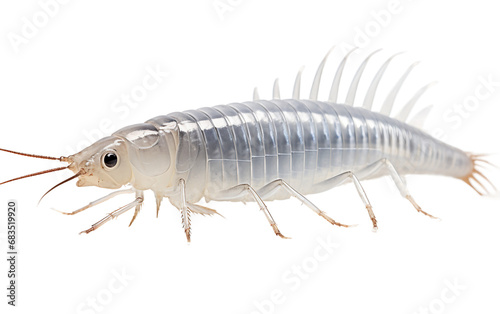 Silverfish Against a Clear Background