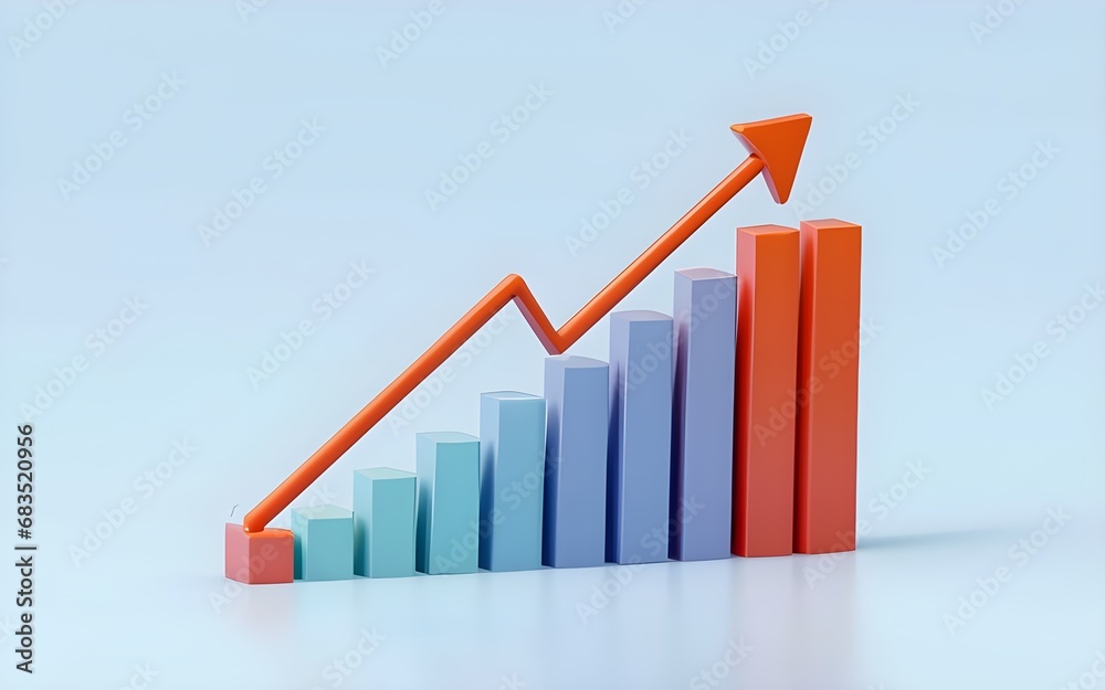 rising business graph, Business growth concept, graph chart. rising business graph, Business growth concept, graph chart.