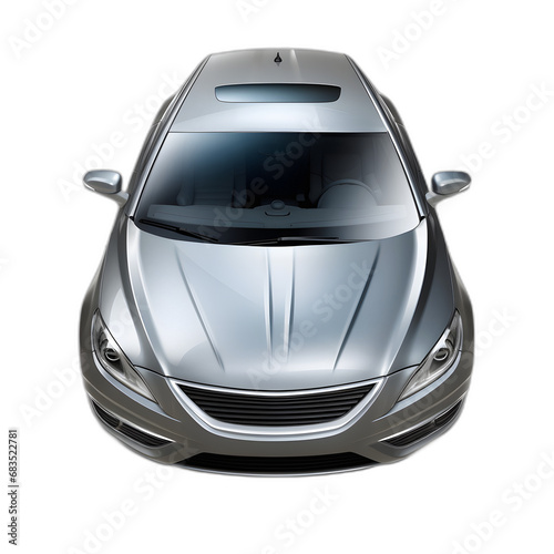 Auto hood isolated on transparent or white background, png photo