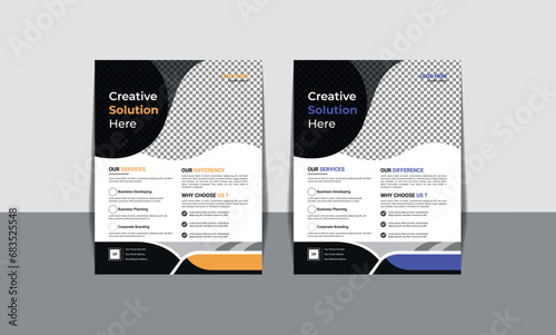Vector eco flyer, poster, brochure, magazine cover template. Moder and creative design, environment design,Vector (ID: 683525548)