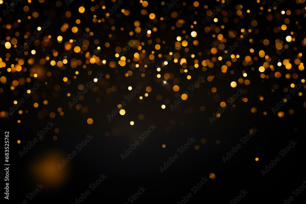 Black and Gold Holiday Sparkle Banner