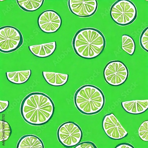  lime seamless pattern