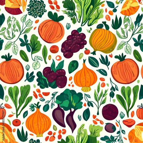 vegetable pattern seamless