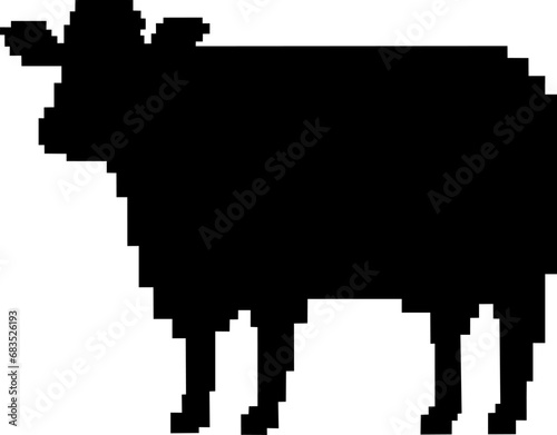 Pixel cow design