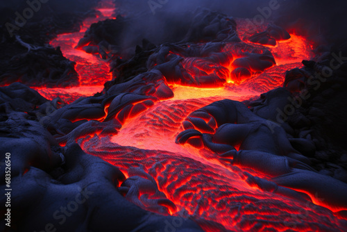 Inferno Unleashed: The Volcanic Dance of Fire and Flow