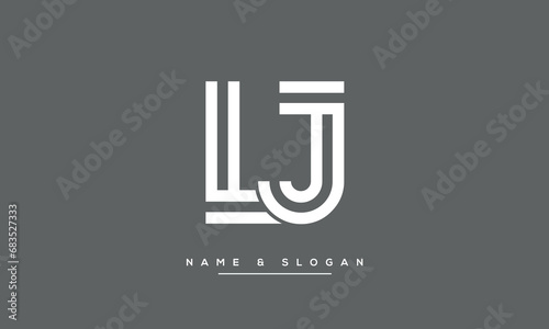 LJ or JL Alphabet Letters Logo Monogram photo