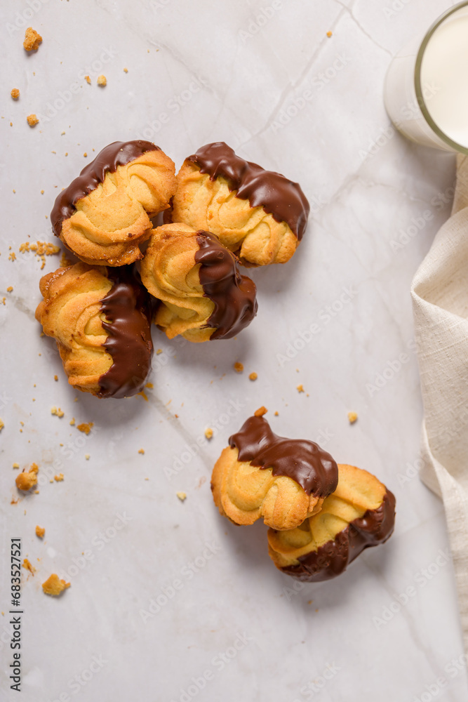 Apricot shortbread cookies. Menu concept. Apricot shortbread cookies. Menu concept.