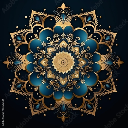 Luxury mandala with golden arabesque pattern Arabic Islamic east style. Ramadan Style Decorative mandala