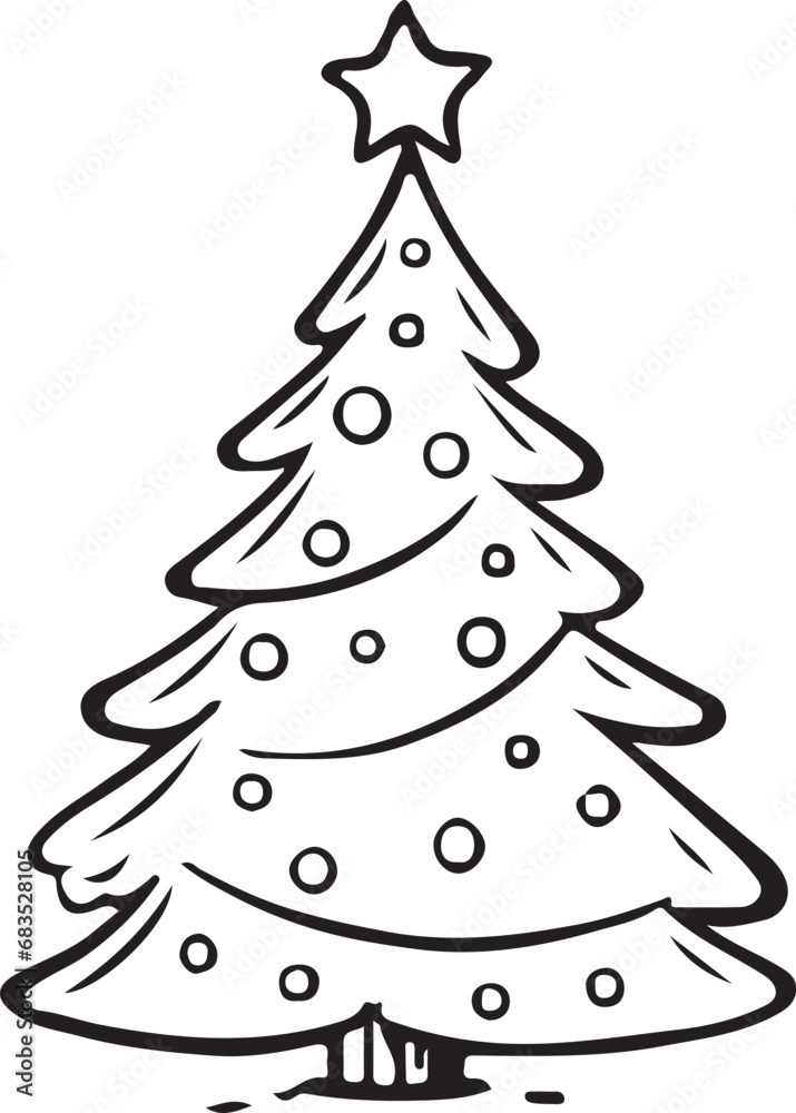 Christmas tree icon vector Christmas tree icon vector