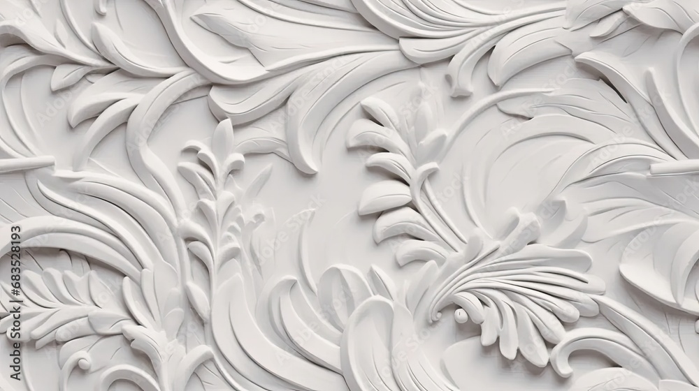 a plaster background adorned with a delicate and intricate floral pattern, capturing the essence of vintage elegance. a plaster background adorned with a delicate and intricate floral pattern, capturing the essence of vintage elegance.
