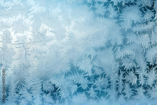 Pattern seasonal snow nature frosted cold winter background textured blue ice