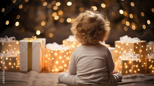 girl with christmas gift