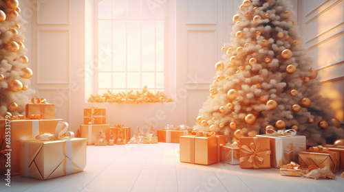 christmas tree and decorations