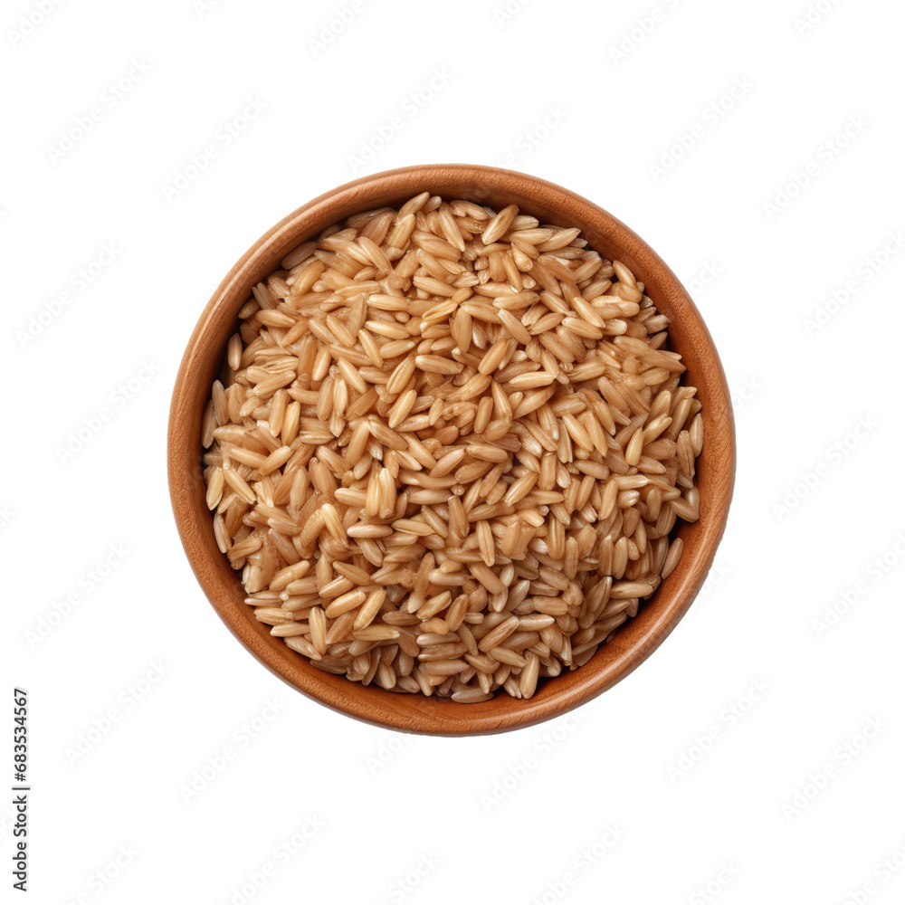 brown rice in a bowl