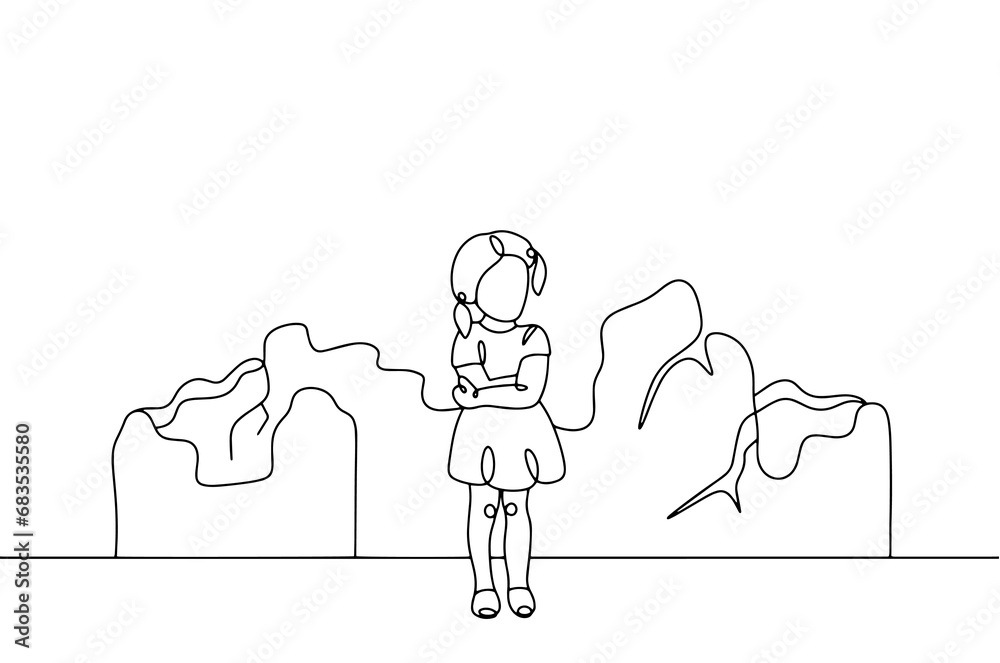 Girl. Orphan. One. One line Girl. Orphan. One. One line