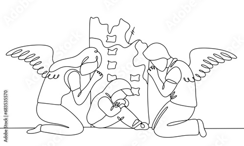 Boy. Orphan. Parents. War. One line