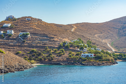 Coastal view of Serifos island, Greece photo