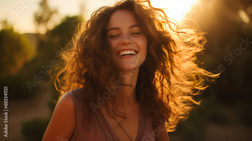 Young woman with a bright smile © PhotoFlex