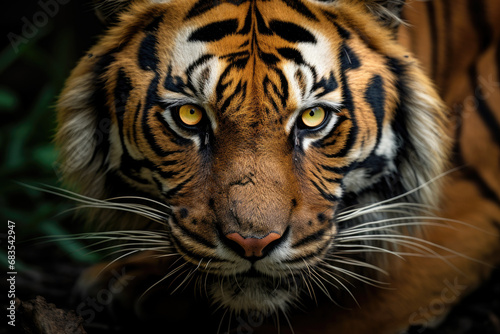 A macro shot of the Royal Tiger