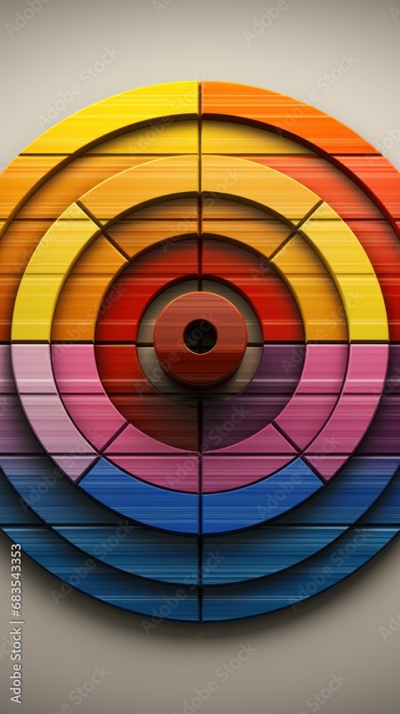 Bullseye target with 7 ring layers UHD wallpaper Bullseye target with 7 ring layers UHD wallpaper