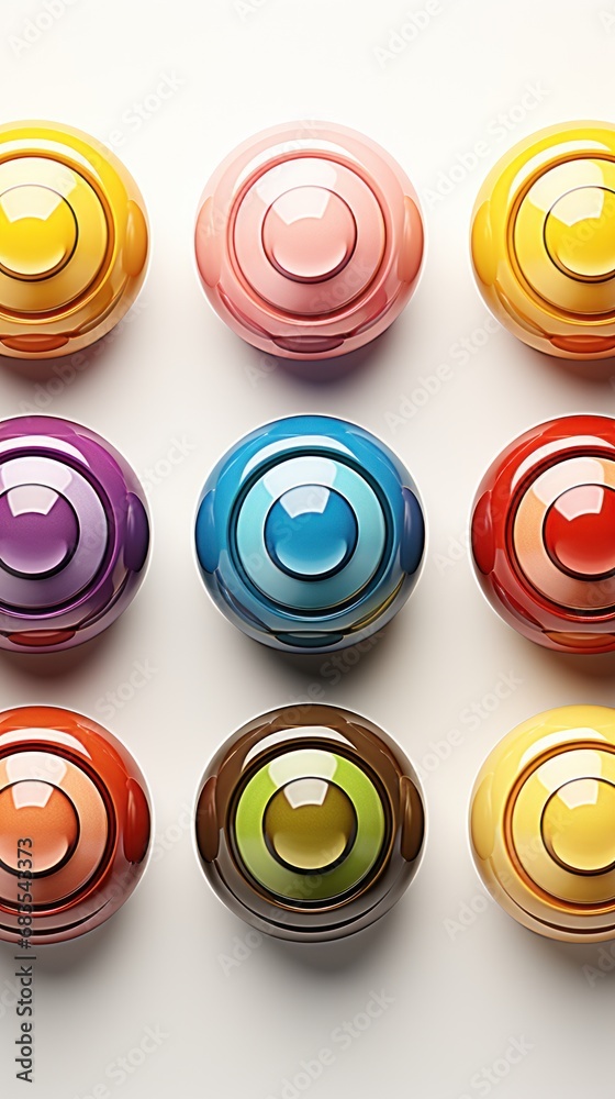 Fototapeta premium Bullseye target with 7 ring layers UHD wallpaper