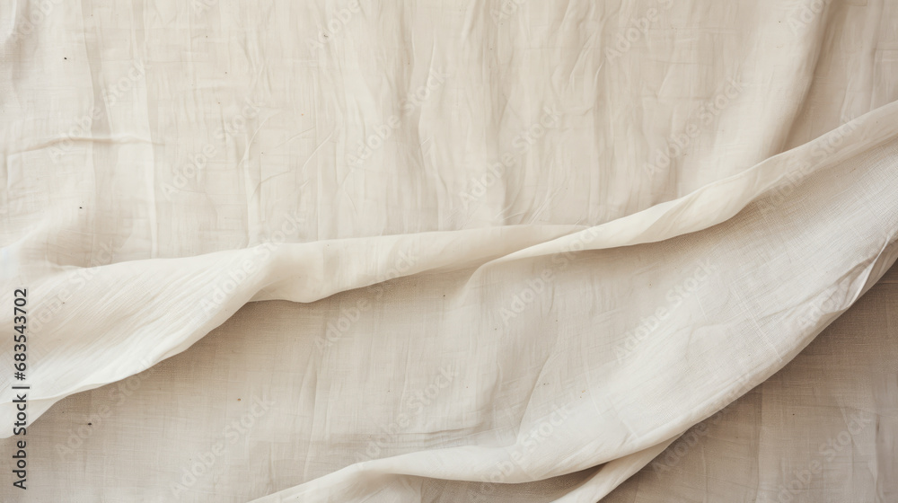 Beige color linen fabric pattern background Beige color linen fabric pattern background