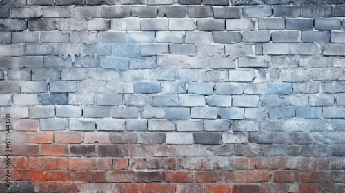 Brick wall background, frost colors grunge texture or pattern for design. Generative ai