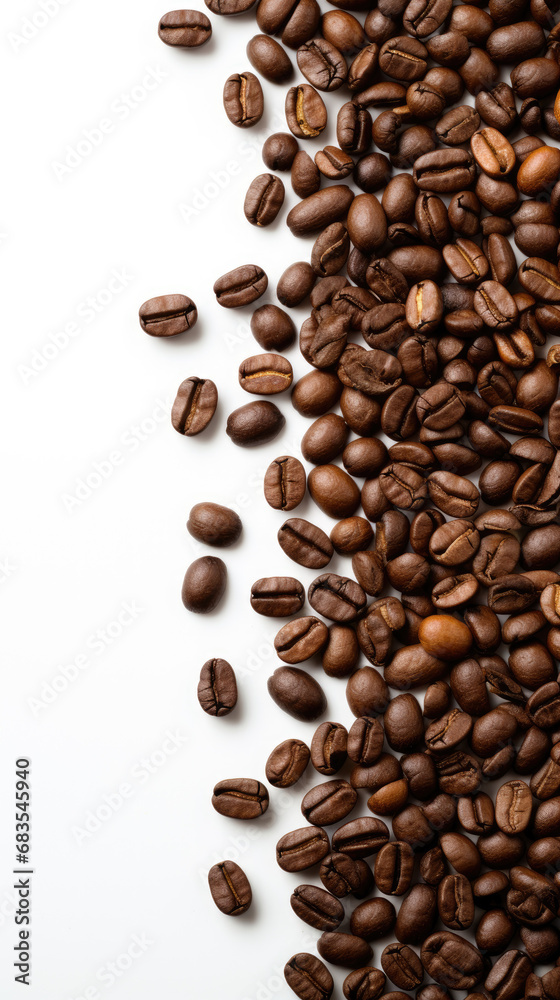 Frame from coffee beans isolated on white background Frame from coffee beans isolated on white background