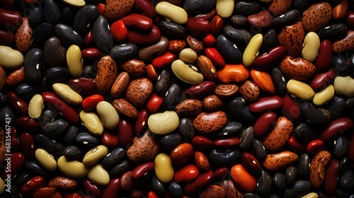Legumes and beans background
