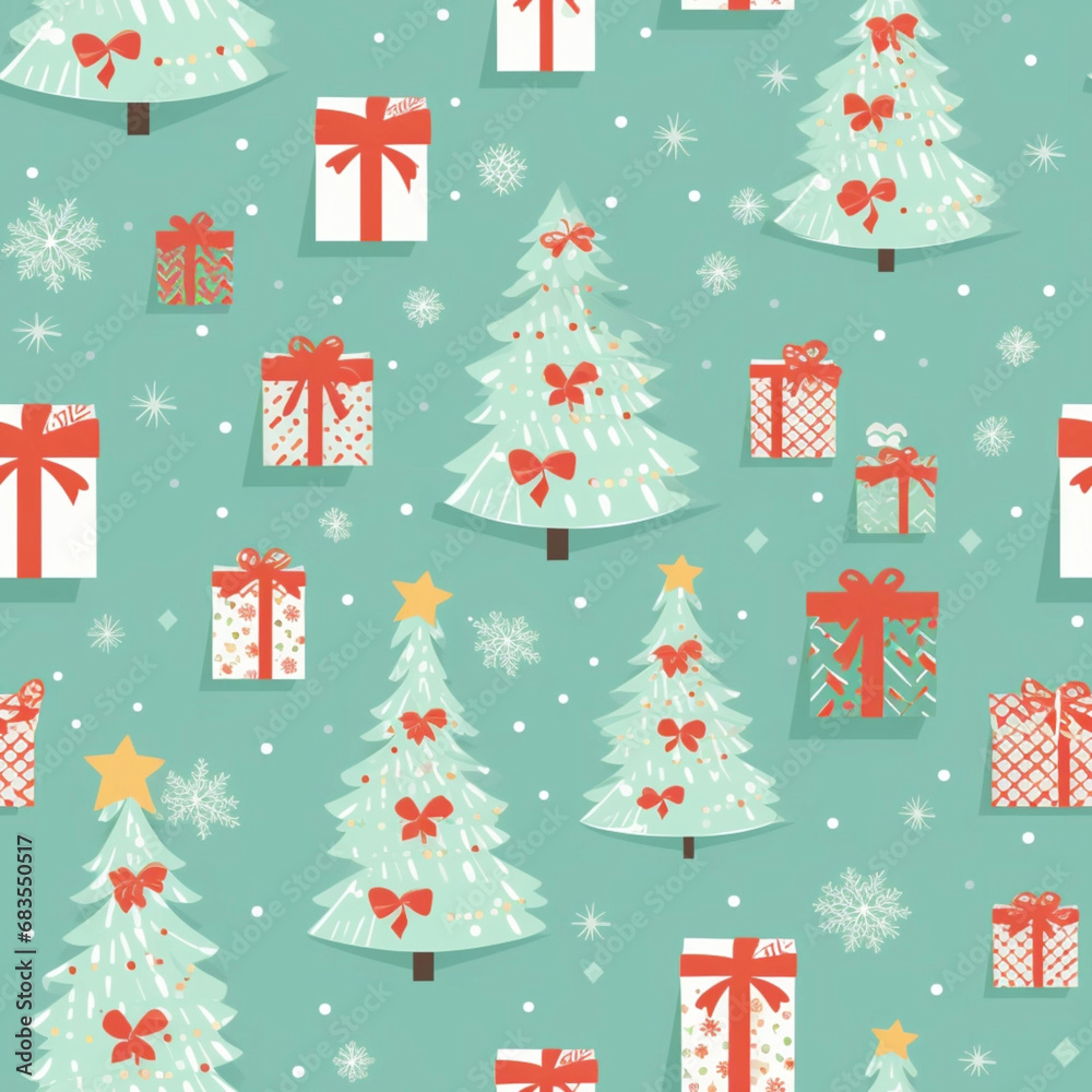 christmas gift paper pattern seamless 