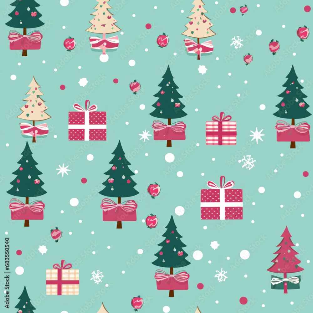 christmas gift paper pattern seamless 