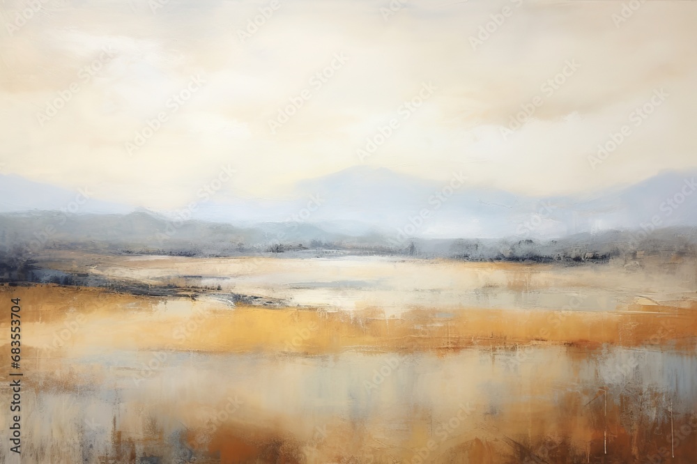 Textured abstract landscapes with earthy tones for sweeping artistic impressions