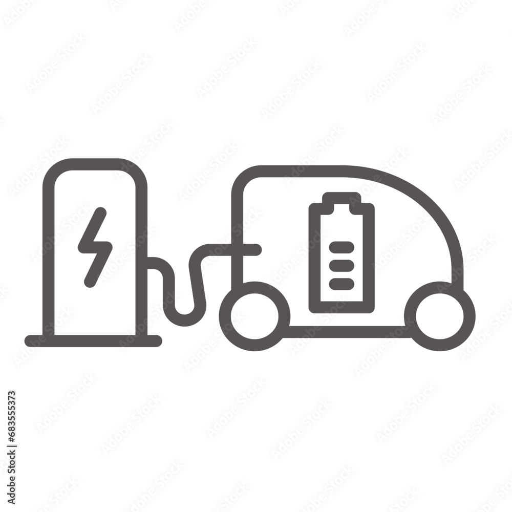 Icon of Electric car charging , Vector Icon, Editable Vector icons about electric charging, supercharger network, sustainable energy and electric vehicules, NACS and CCS plugs. Icon of Electric car charging , Vector Icon, Editable Vector icons about electric charging, supercharger network, sustainable energy and electric vehicules, NACS and CCS plugs.