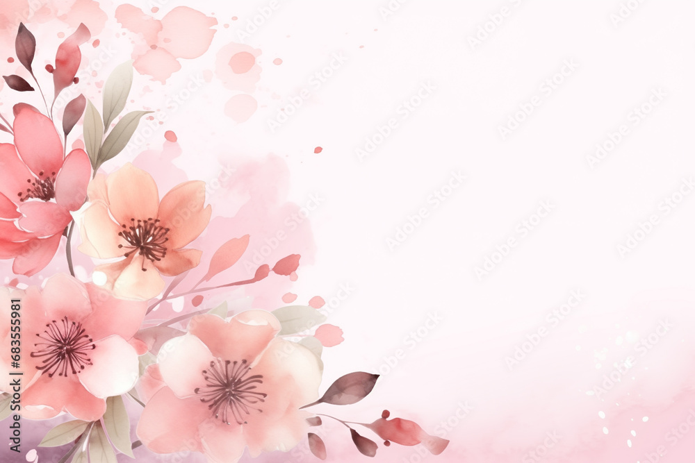 watercolor background for mother's day,birthday ect