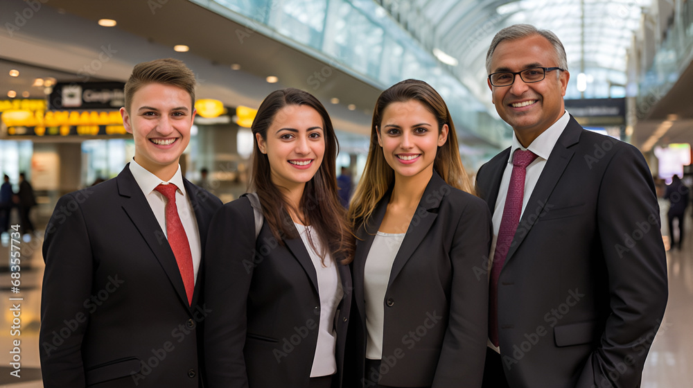 portrait of a business team | generative AI portrait of a business team | generative AI