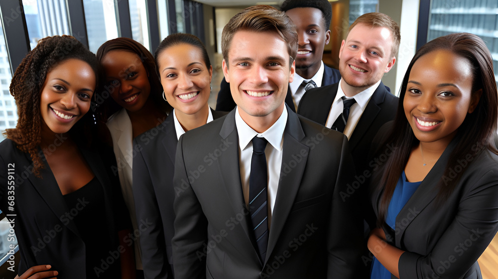 portrait of a business team | generative AI portrait of a business team | generative AI