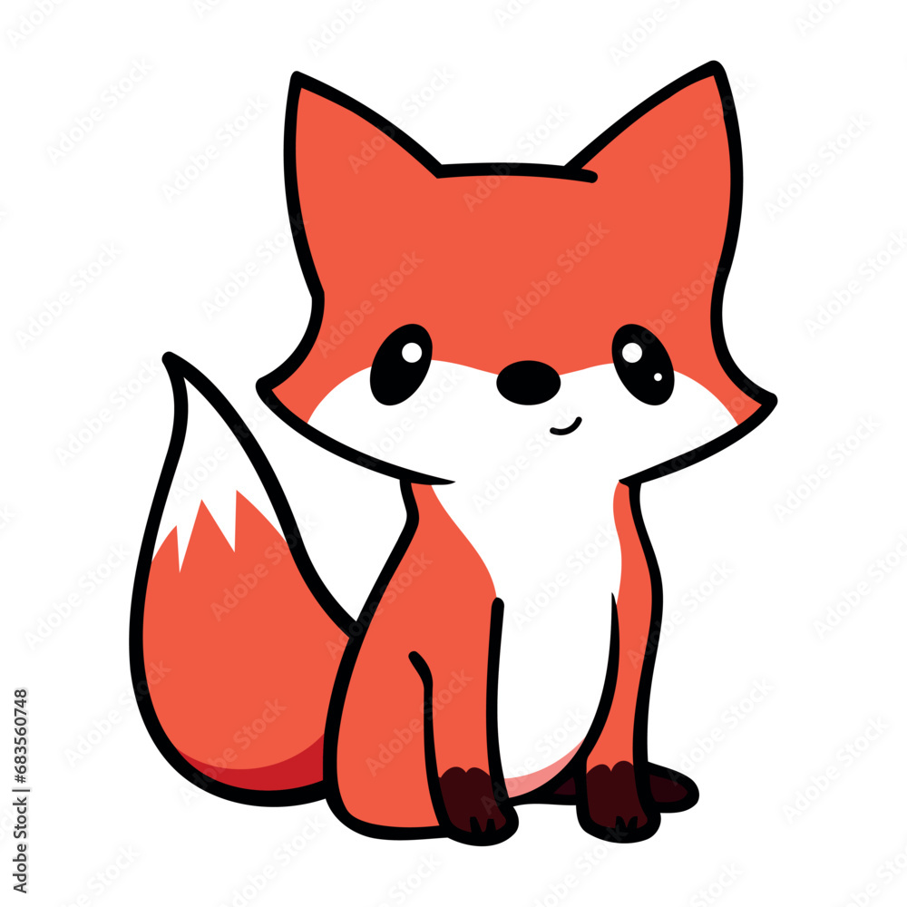 autumn season fox isolated