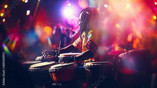 Latin Drums Close-Up Image photo