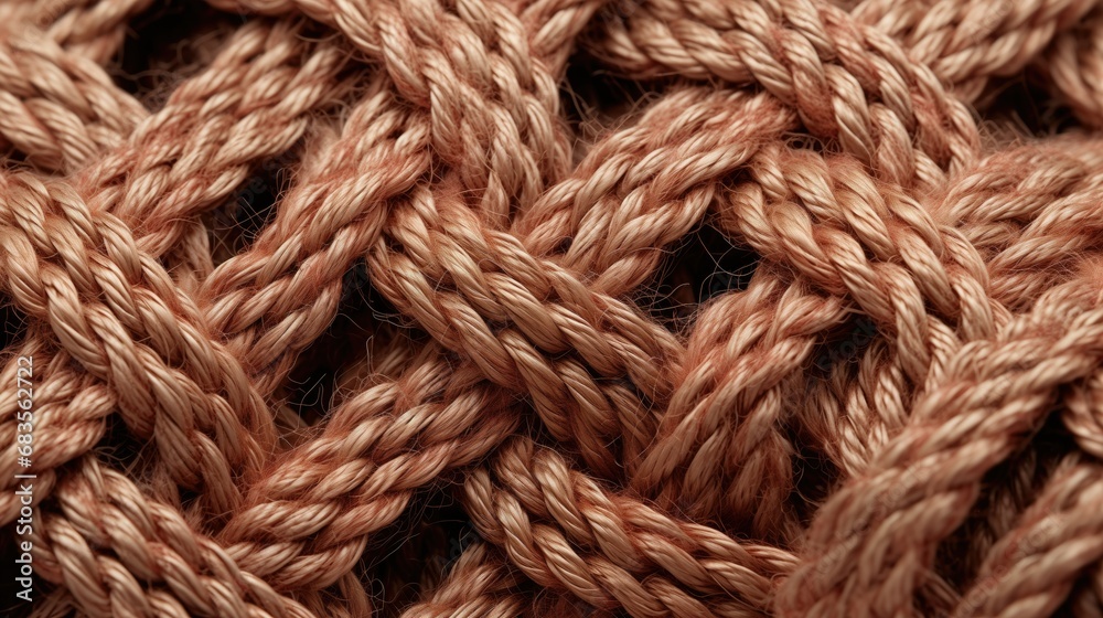 Close-up macro photograph showcasing the intricate weave and fine details of a textured fabric. The detailed pattern and weave of the fabric create a captivating textile background.