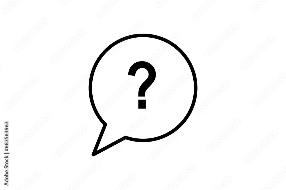 question icon. icon related to confusion. line icon style. simple vector design editable question icon. icon related to confusion. line icon style. simple vector design editable