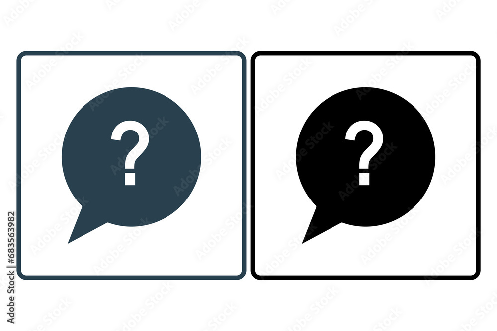 question icon. icon related to confusion. solid icon style. simple vector design editable question icon. icon related to confusion. solid icon style. simple vector design editable